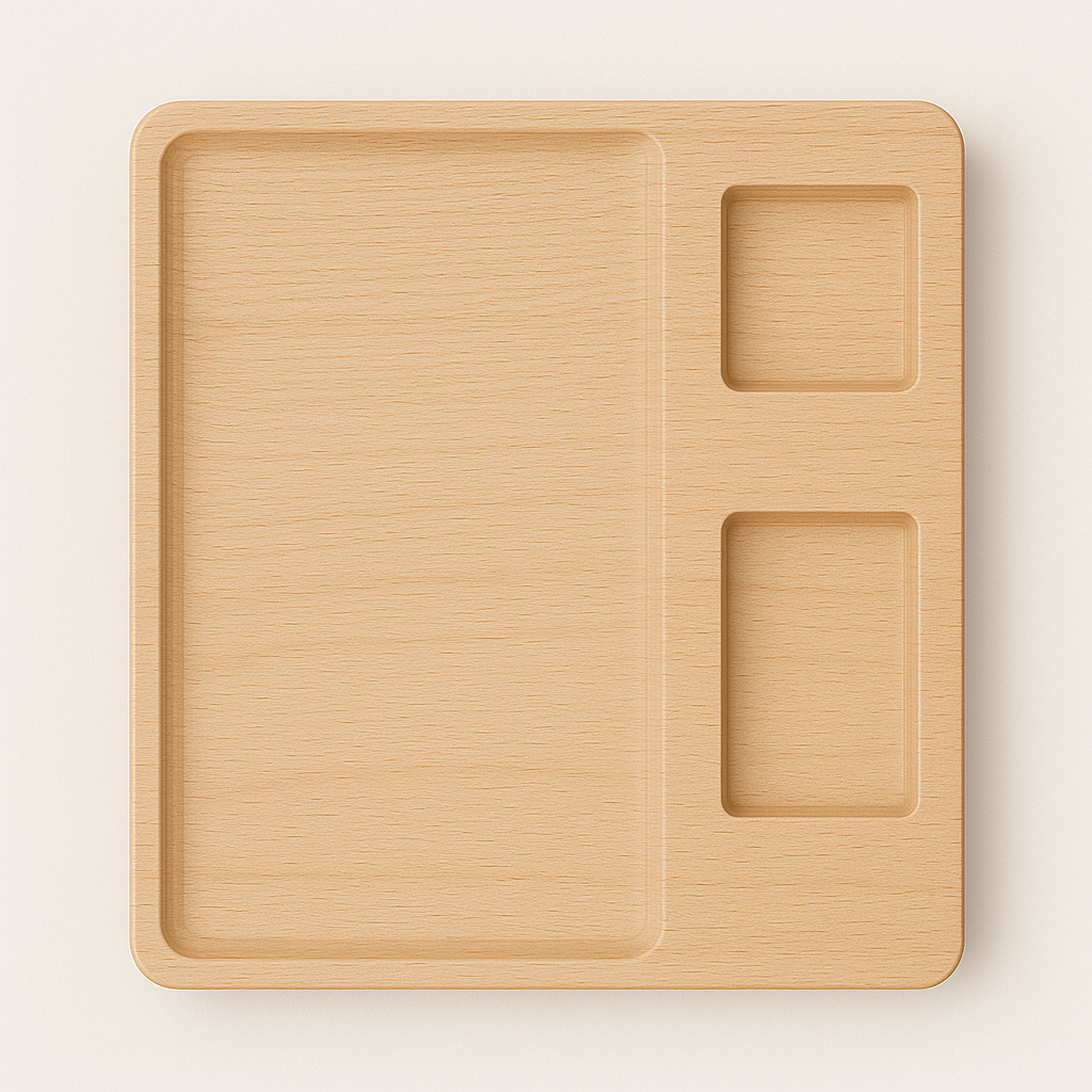 طبق حطب - plateau en bois hêtre