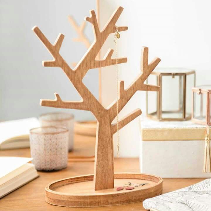 حامل إكسسوارات خشبي - en bois hêtre de lux