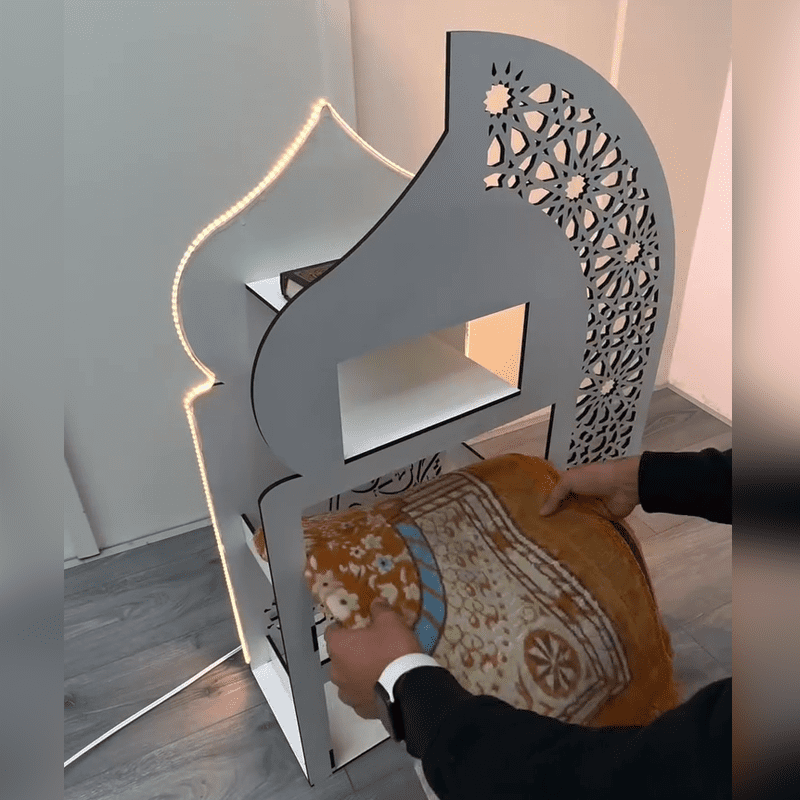 🕌 ركن صلاة مضيء + حامل المصحف 🌙