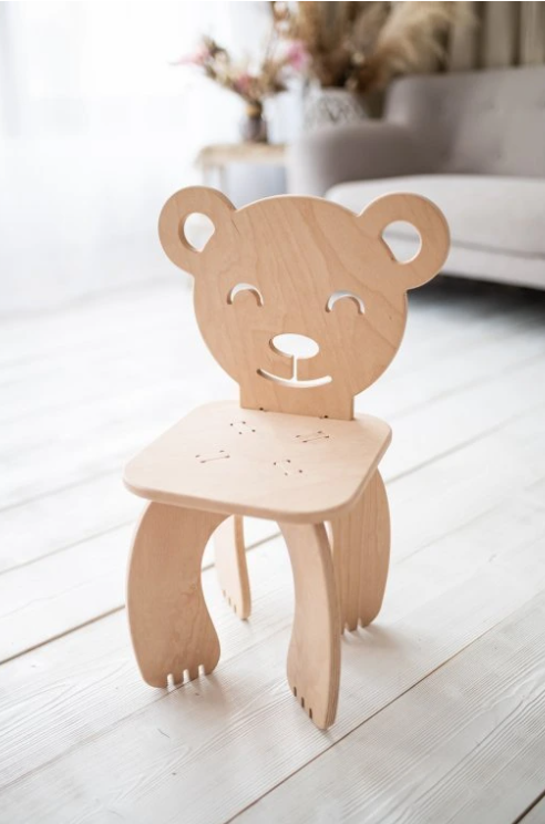 طاولة وكرسي خشبي للأطفال Démontable