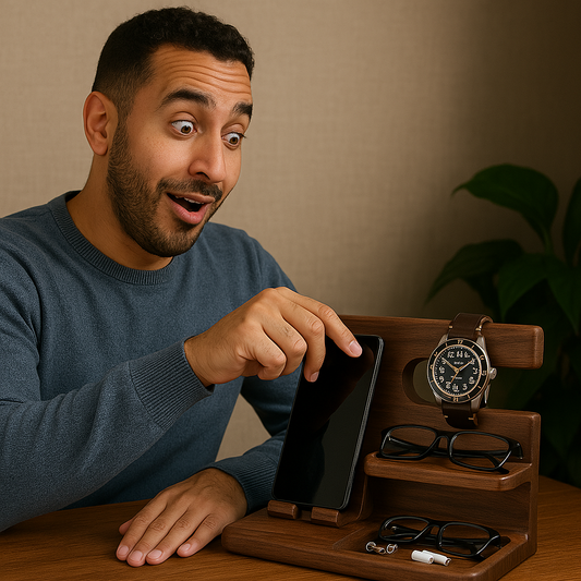 منظم مكتب خشبي متعدد الوظائف