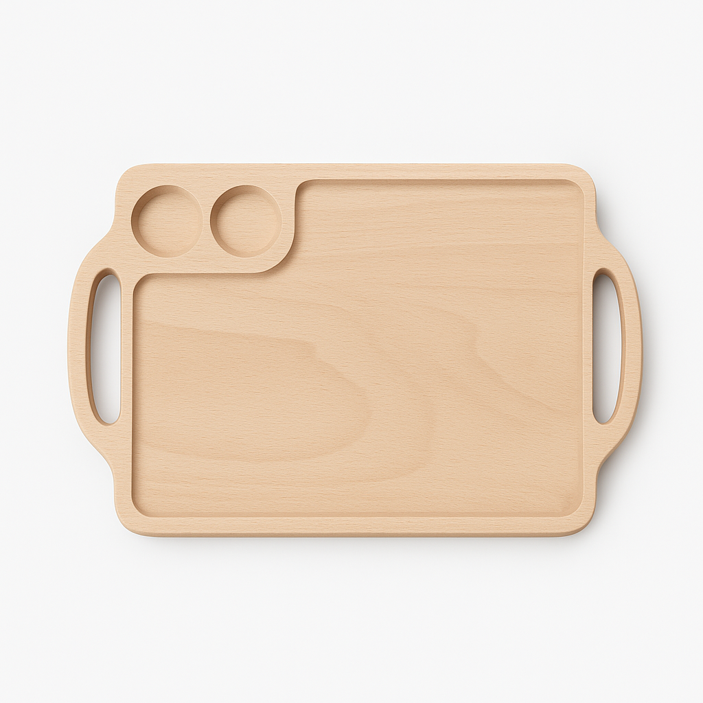 طبق حطب - plateau en bois hêtre
