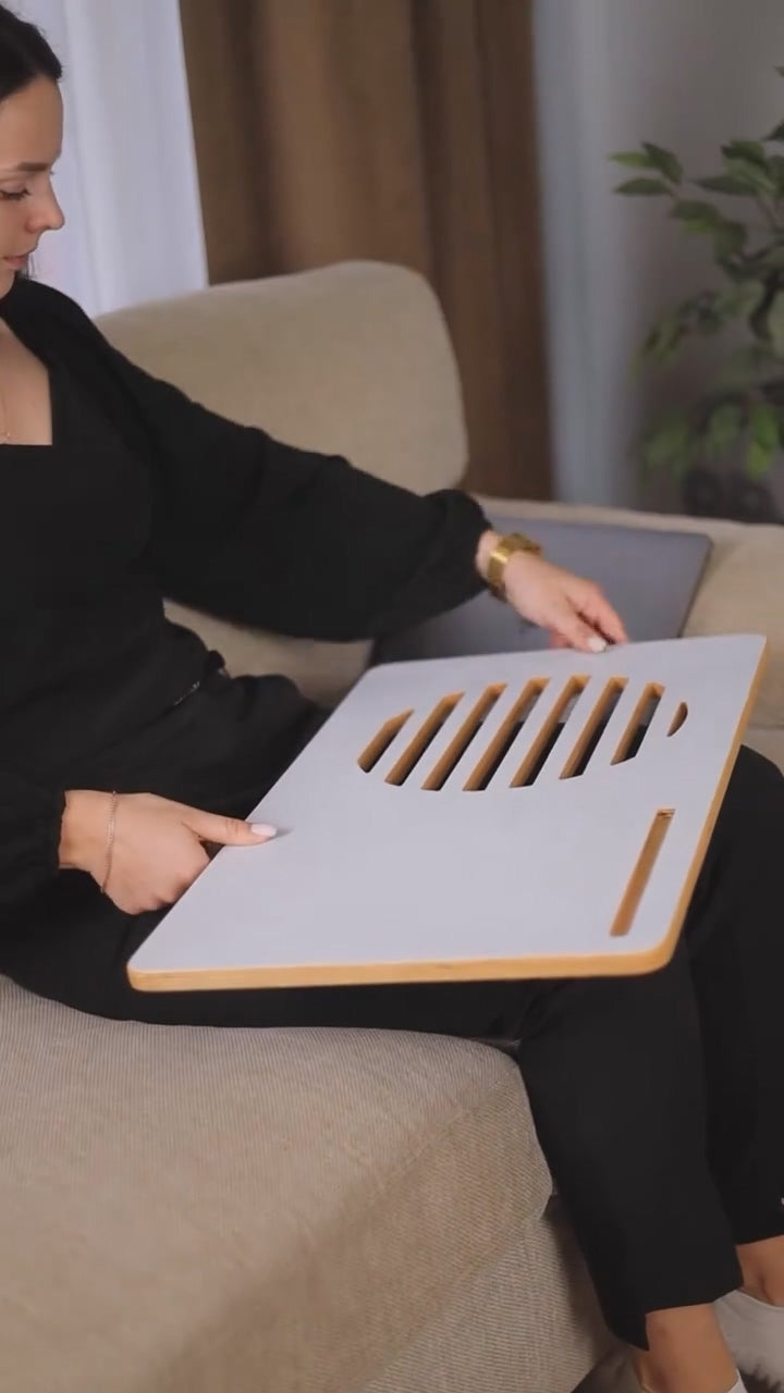 💻 Plateau support PC & téléphone