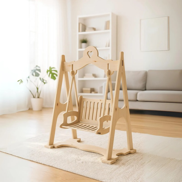 Balançoire en bois pour enfants – أرجوحة أطفال خشبية
