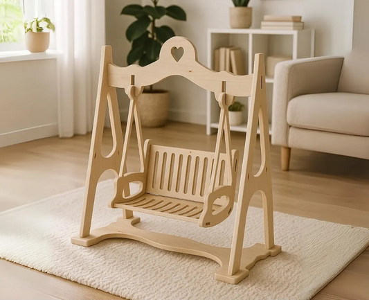 Balançoire en bois pour enfants – أرجوحة أطفال خشبية